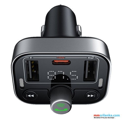 Baseus S-09 Pro Series Car FM Transmitter Cluster Black (6M)